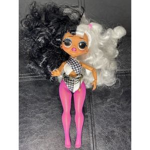 LOL Surprise OMG Winter Disco Dollie Big Sis Black White Hair Body Suit Pink